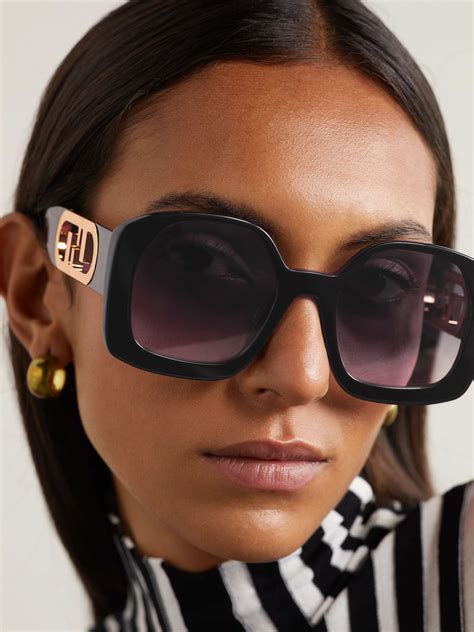 fendi square sunglasses women|fendi round 52mm sunglasses.